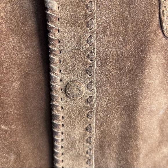 Vintage 60s 70s Handcrafted Leather Suede Jacket Size Small - Picture 5 of 16